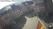 Archived webcam image showing View at the market place in Ettlingen on 9 Mar 2026 at 12:35