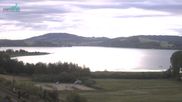 Archived webcam image showing View over the Wallersee on 14 Jun 2026 at 06:34