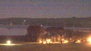 Archived webcam image showing View over the Wallersee on 1 Oct 2026 at 00:36