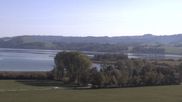 Archived webcam image showing View over the Wallersee on 1 Oct 2026 at 10:36