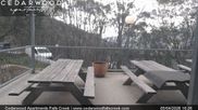 Archived webcam image showing Falls Creek - Cedarwood Apartments on 5 Apr 2026 at 08:22