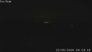 Archived webcam image showing View from the Fox Peak top station on 24 May 2026 at 18:00
