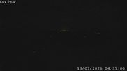 Archived webcam image showing View from the Fox Peak top station on 12 Jul 2026 at 18:47
