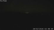 Archived webcam image showing View from the Fox Peak top station on 27 Feb 2026 at 14:01