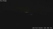 Archived webcam image showing View from the Fox Peak top station on 27 Feb 2026 at 16:01
