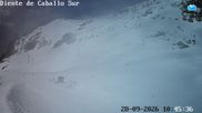 Archived webcam image showing Catedral Alta Patagonia - Diente de Caballo (Sur) on 28 Sep 2026 at 16:45