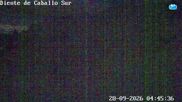 Archived webcam image showing Catedral Alta Patagonia - Diente de Caballo (Sur) on 28 Sep 2026 at 10:45