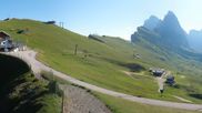 Archived webcam image showing Seceda panorama view on 12 Jul 2026 at 08:03