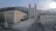 Archived webcam image showing Market square in Mondsee on 4 Mar 2026 at 08:20