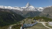 Archiviertes Webcam Bild: Zermatt: Station Sunnega mit Blick aufs Matterhorn am 28.05.2026 um 10:14 Uhr