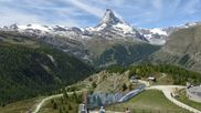 Archiviertes Webcam Bild: Zermatt: Station Sunnega mit Blick aufs Matterhorn am 14.06.2026 um 12:03 Uhr