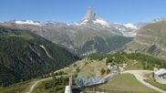 Archiviertes Webcam Bild: Zermatt: Station Sunnega mit Blick aufs Matterhorn am 12.07.2026 um 08:55 Uhr