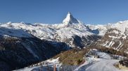 Archiviertes Webcam Bild: Zermatt: Station Sunnega mit Blick aufs Matterhorn am 13.03.2026 um 08:08 Uhr