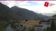 Archived webcam image showing River Inn in the city of Landeck on 6 May 2026 at 07:27