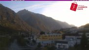 Archived webcam image showing River Inn in the city of Landeck on 3 May 2026 at 07:43