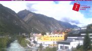 Archived webcam image showing River Inn in the city of Landeck on 5 Jun 2026 at 14:20