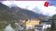 Archived webcam image showing River Inn in the city of Landeck on 5 Jun 2026 at 12:20