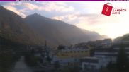 Archived webcam image showing River Inn in the city of Landeck on 4 Aug 2026 at 07:38