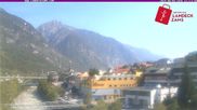 Archived webcam image showing River Inn in the city of Landeck on 4 Aug 2026 at 10:38