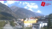 Archived webcam image showing River Inn in the city of Landeck on 4 Aug 2026 at 12:38
