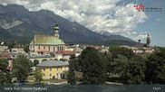 Archived webcam image showing Hall Tyrol - Market place on 12 Jul 2026 at 13:36
