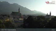 Archived webcam image showing Hall Tyrol - Market place on 5 Aug 2026 at 07:07