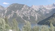 Archived webcam image showing View to Plansee on 12 Jul 2026 at 18:23