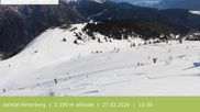 Archived webcam image showing Webcam Jochtal: View Hinterberg on 27 Feb 2026 at 10:26