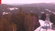 Archiviertes Webcam Bild: Aussichtsturm Špičák - Spitzberg am 26 Feb 2026 um 18:05 Uhr