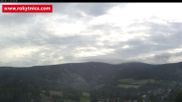 Archived webcam image showing Rokytnice, Valley Huťský potok on 12 Jun 2026 at 07:08