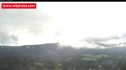 Archived webcam image showing Rokytnice, Valley Huťský potok on 12 Jun 2026 at 08:08