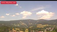 Archived webcam image showing Rokytnice, Valley Huťský potok on 27 Jun 2026 at 14:50
