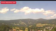 Archived webcam image showing Rokytnice, Valley Huťský potok on 27 Jun 2026 at 16:50