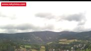 Archived webcam image showing Rokytnice, Valley Huťský potok on 6 Jul 2026 at 12:24