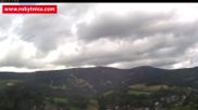 Archived webcam image showing Rokytnice, Valley Huťský potok on 27 Jul 2026 at 14:23