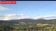 Archived webcam image showing Rokytnice, Valley Huťský potok on 27 Jul 2026 at 18:23