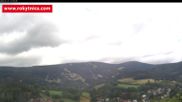 Archived webcam image showing Rokytnice, Valley Huťský potok on 27 Jul 2026 at 12:23