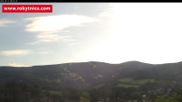 Archived webcam image showing Rokytnice, Valley Huťský potok on 10 Aug 2026 at 08:50