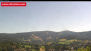 Archived webcam image showing Rokytnice, Valley Huťský potok on 10 Aug 2026 at 10:50