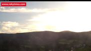 Archived webcam image showing Rokytnice, Valley Huťský potok on 21 Aug 2026 at 06:13