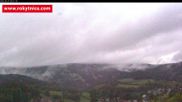 Archived webcam image showing Rokytnice, Valley Huťský potok on 25 Sep 2026 at 06:16