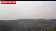 Archived webcam image showing Rokytnice, Valley Huťský potok on 25 Sep 2026 at 18:16