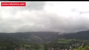 Archived webcam image showing Rokytnice, Valley Huťský potok on 25 Sep 2026 at 12:16