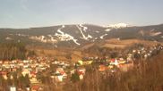 Archived webcam image showing Rokytnice, Valley Huťský potok on 27 Feb 2026 at 14:13