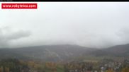 Archived webcam image showing Rokytnice, Valley Huťský potok on 25 Oct 2026 at 08:12