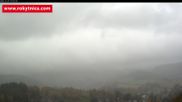 Archived webcam image showing Rokytnice, Valley Huťský potok on 25 Oct 2026 at 10:12