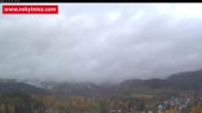 Archived webcam image showing Rokytnice, Valley Huťský potok on 26 Oct 2026 at 07:38