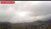 Archived webcam image showing Rokytnice, Valley Huťský potok on 26 Oct 2026 at 10:38