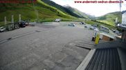 Archived webcam image showing Andermatt – Parking area Gemsstock Ropeway on 14 Jun 2026 at 16:50
