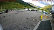 Archived webcam image showing Andermatt – Parking area Gemsstock Ropeway on 17 Jun 2026 at 06:42